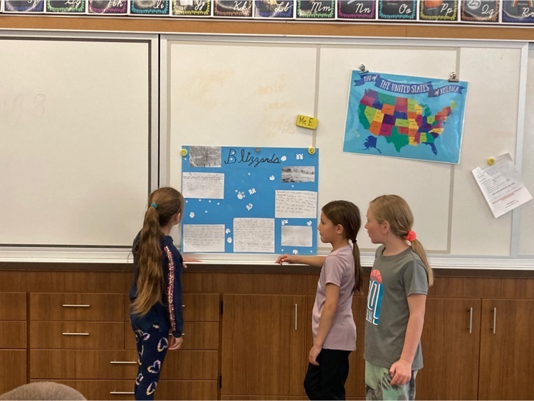 Students present on blizzards  
