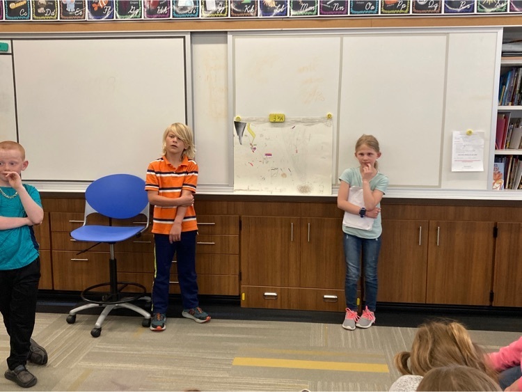 Students present about tornadoes 