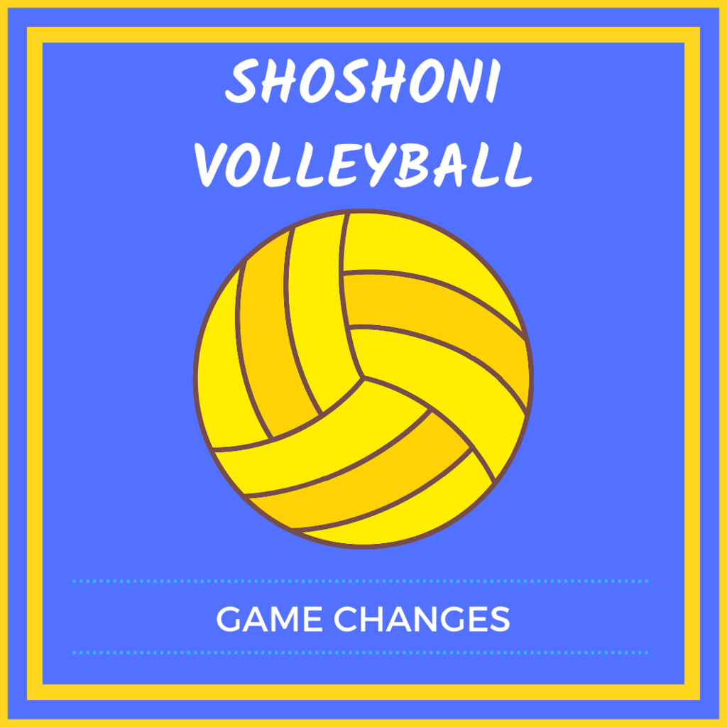 Yellow volleyball with blue background