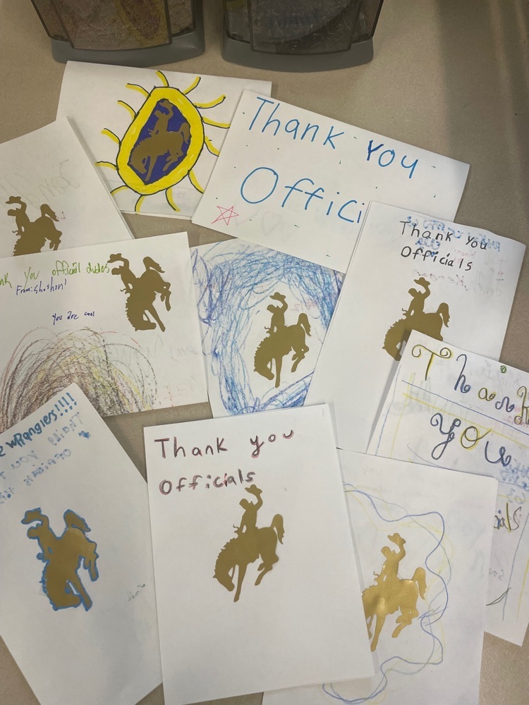 Thank you cards designed by students