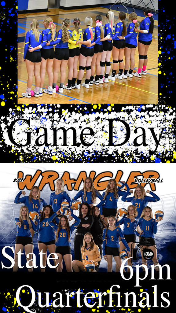 Volleyball State Quarterfinals tonight at 6 PM in Casper