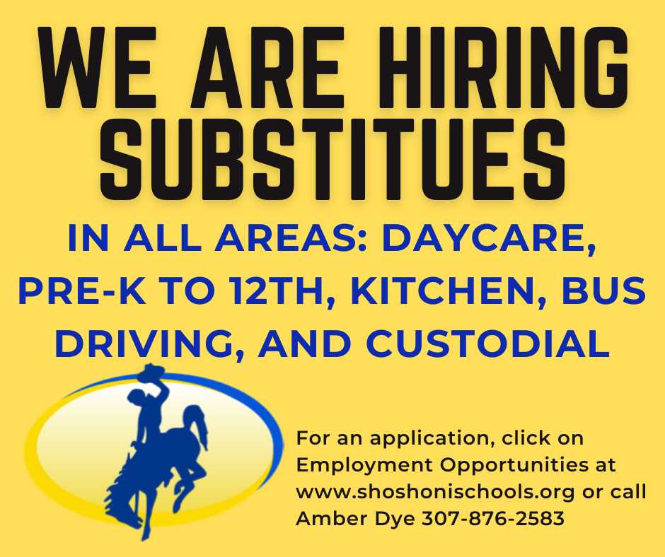 We are hiring substitutes!  Complete the application here: https://www.applitrack.com/fremont24/onlineapp/