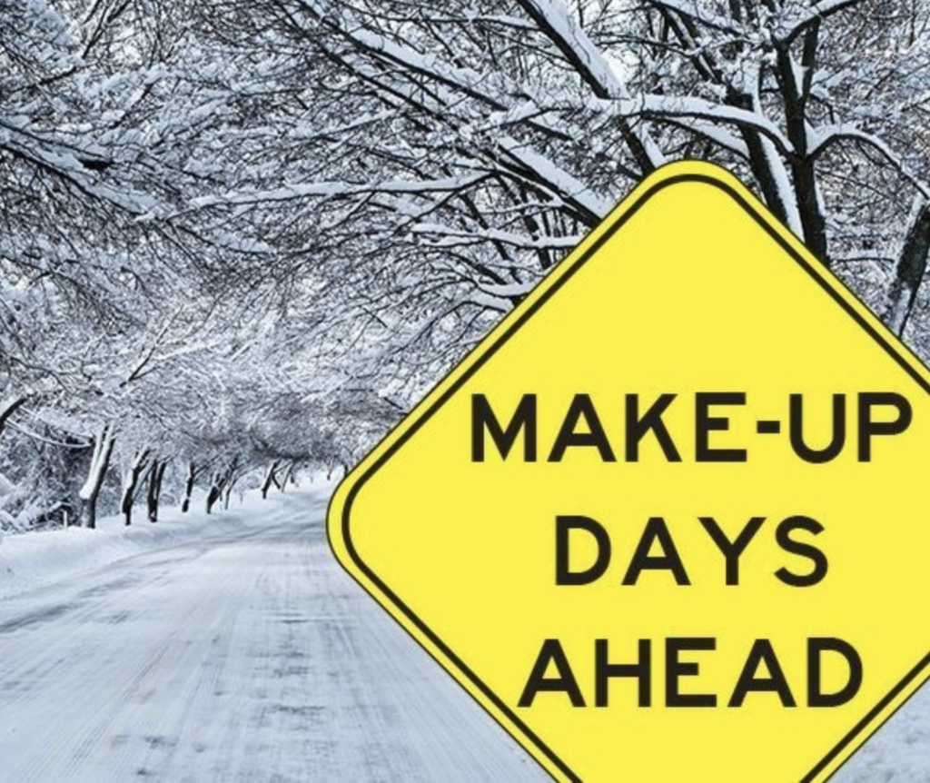 Make-up days ahead